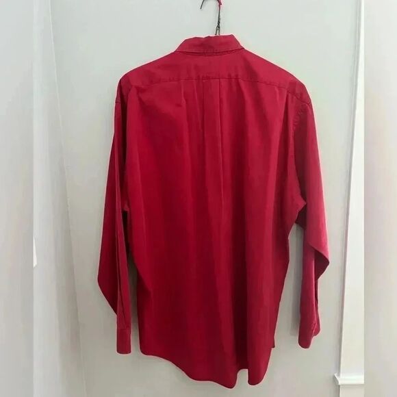 Men’s red long sleeve button down Ralph Lauren shirt - Picture 2 of 4